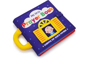 URBAN KIDDY My First Prayer Book | Personalized Prayer Photo Book Album for Newborn, Infant, Baby Toddler, Godchild, Birthday, Baptism, Christening or Dedication (Blue)