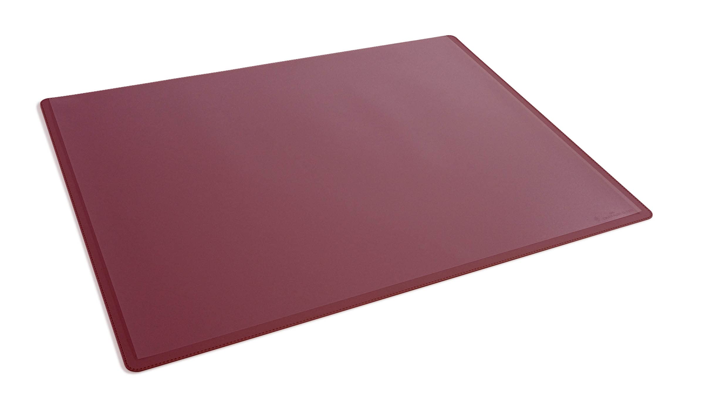 Durable Desk Mat with Transparent Cover 53 x 40 cm, Non-Slip, Polypropylene,Made in Germany, Red