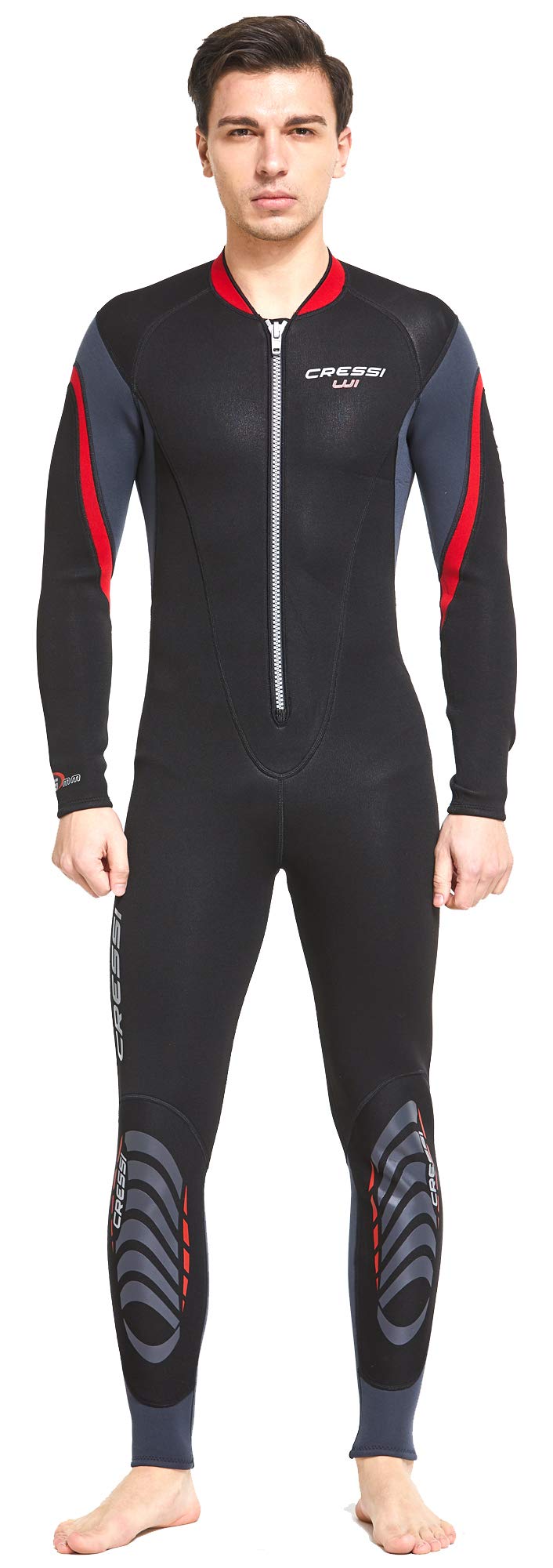Cressi Lui Monopiece Wetsuit 2.5mm - All-In-One Wetsuit Premium Neoprene High Stretch 2.5mm for Men's