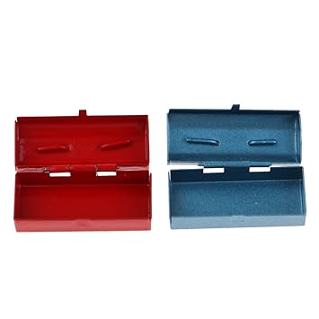 Buy 1 12 Scale Metal Tool Boxes Cases Doll House Miniature
