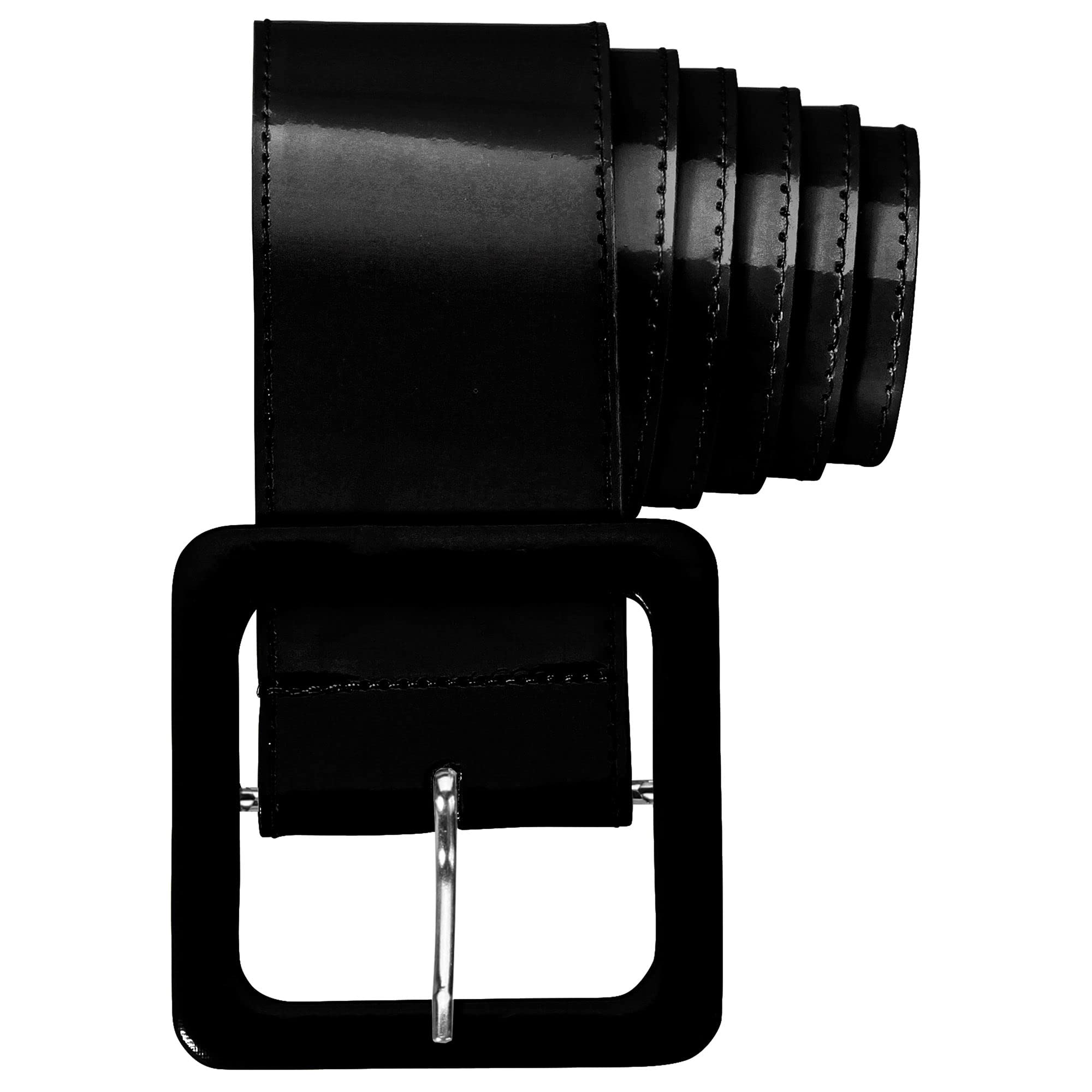 Belt Vinyl - Black Accessory for 50s Rock N Roll Fancy Dress