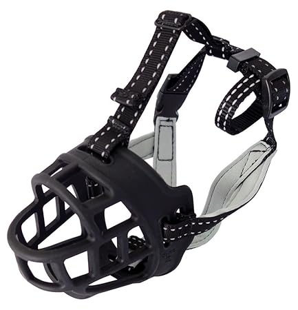 Hunde Maulkorb / aus einem weichen Silikon hergestellt / verhindern Rinde / schwarz