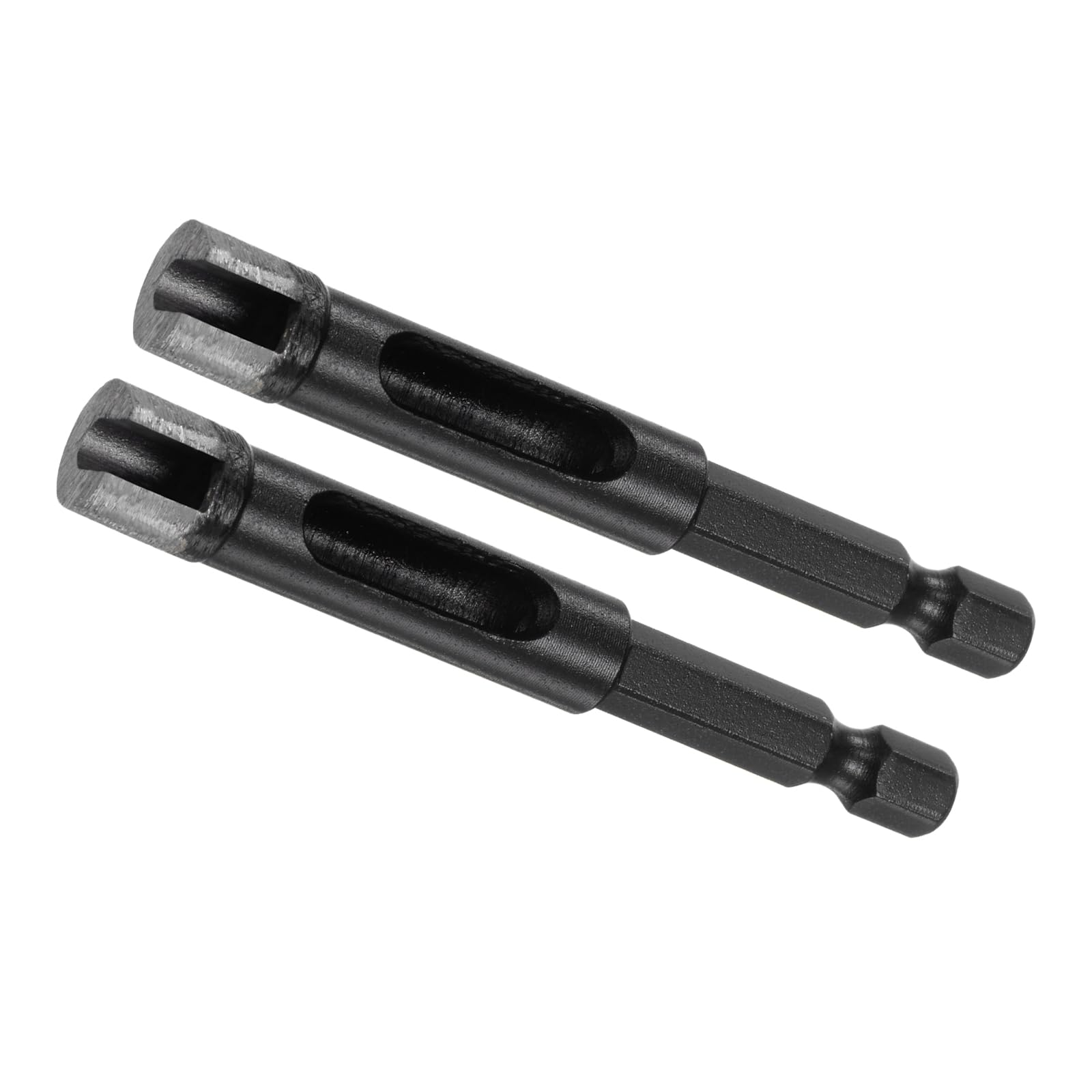 CoCud Diamond Core Drill Bit, 10mm Dia 1/4 Inch Hex Shank, Dry/Wet Hole Saws Black - (Applications: for Tiles Stones Marble Concrete), 2-Pieces