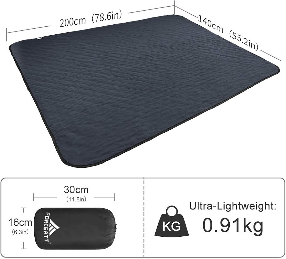 Forceatt Camping Blanket, Picnic Blanket for Outdoors Wearing, Warm, Light, Thick, Machine Washable, 140cm 200cm, Suitable for Camping, Outdoor, Picnic, Festival, Travel : Clothing
