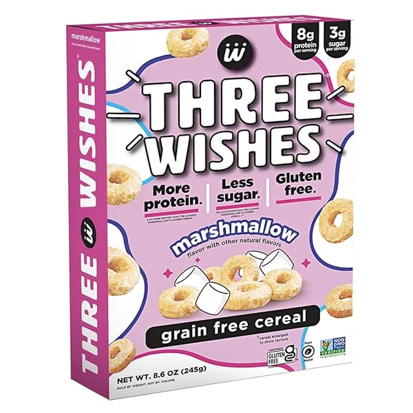 THREE WISHES CEREAL MARSHMALLOW GF 8.6 OZ