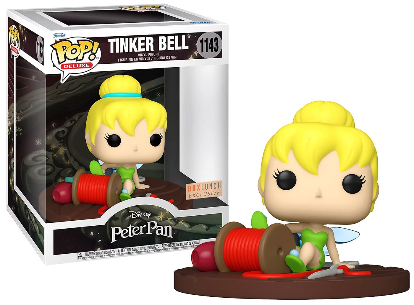 Funko Peter Pan POP! Deluxe Vinyl figurine Tinker Bell on Spool 9 cm