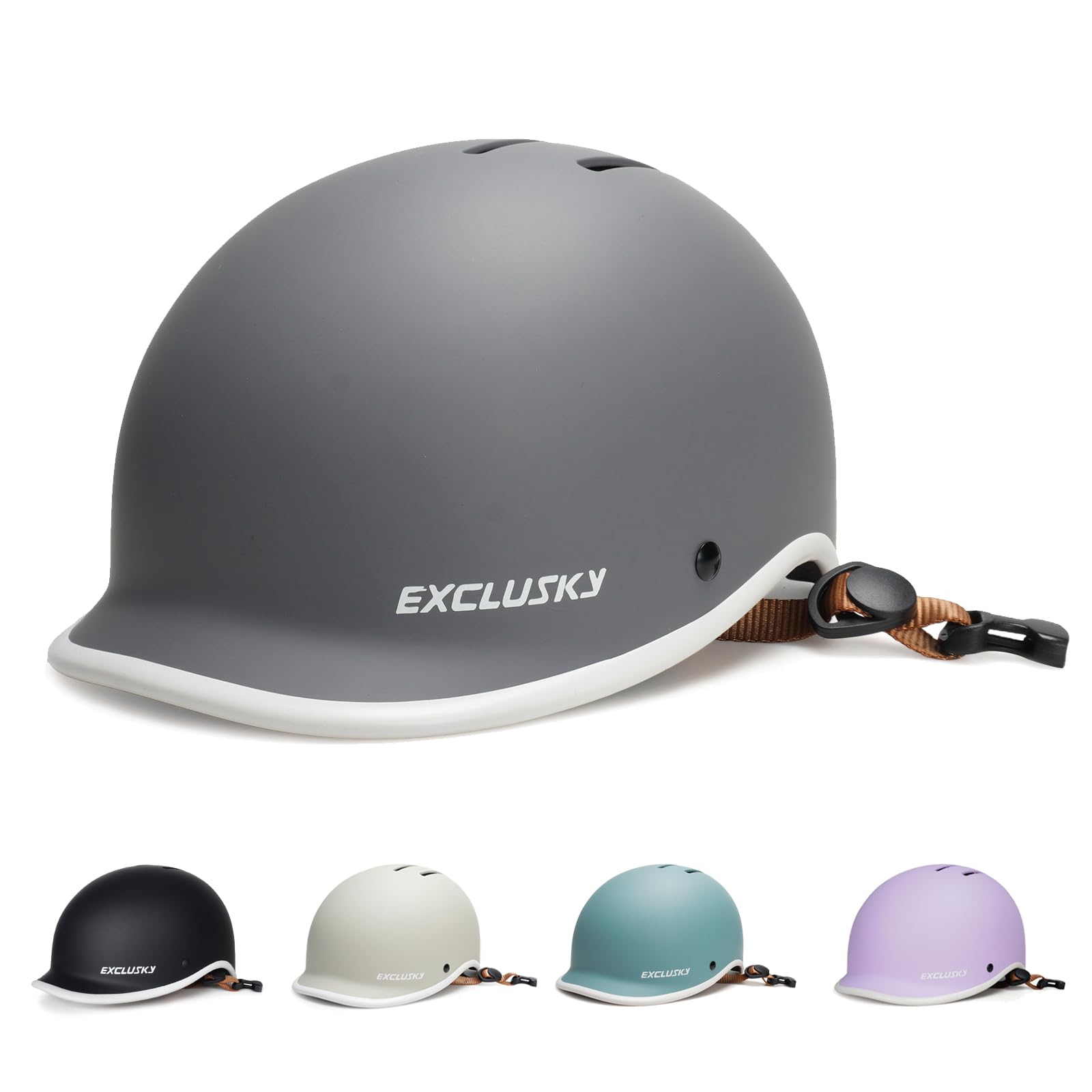 Ckorison Bike Helmet for Adult Men and Women, Bicycle Helmet for Commuting Road Biking Skating with Adjustable Dial Size 56-61cm