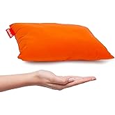 Pipsqueak Microfiber Pillow - Small, Mini, Tiny - 11 x 7 in - Perfect for Travel, Cars, Airplanes, Camping, Dogs, Toddlers, Kids, Lumbar, Knees and Neck - Ages 2 Yrs and Up