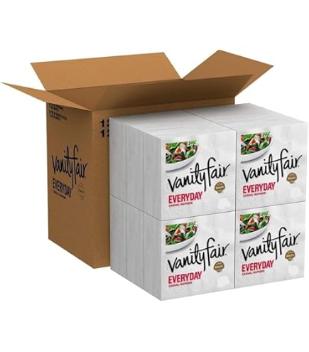 Vanity Fair Everyday Disposable Paper Napkins, 2-Ply, 660 Count, White