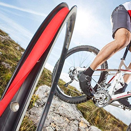 Okared 2 Pack Bicycle Rim Strip Rim Tape (26" x 20mm) (Red)