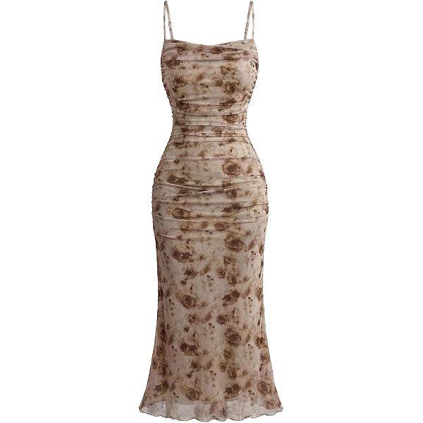 Amazon.com: WDIRARA Women's Floral Print Mini Dress Y2K Vintage 90s Goth  Mesh Short Cami Dresses : Clothing, Shoes & Jewelry