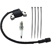 DABAZUALY 595304 Ignition Coil Magneto Armature for BS 17HP 17.5HP 19.5HP 20HP Intek OHV Lawn Mower Engines With Spark Plug Replace for Briggs 799650 592841 795315