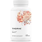 THORNE - S.A.T. - Milk Thistle Complex with Silymarin, Artichoke, and Turmeric Extracts for Liver Support* - Soy, Gluten & Dairy Free - 60 Capsules