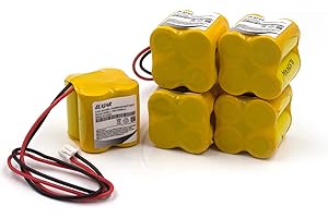 YUTSUJO (5-Pack) 4.8V Ni-CD Battery Replacement for MK Power MH29673, CUSTOM-196, Dantona BL93NC484, BST D-2/3AA400MAH, OSA162 ANIC1361 Exit Sign Emergency Light