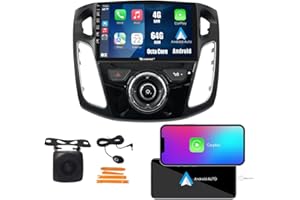 Android 10 Autoradio Car Navigation Stereo Multimedia Player GPS Radio 2.5D Touch Screen forFord Focus 2012-2017