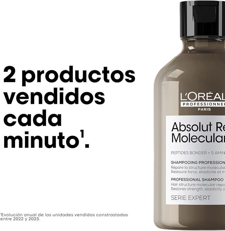 L'Oréal Professionnel Absolut Repair Molecular, Champú Reparador 500ml