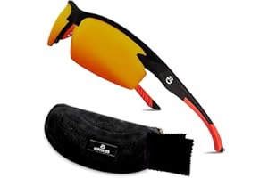 Optix 55 Polarized Sports Sunglasses for Men Women Cycling Running Fishing | UV Protection, Unbreakable