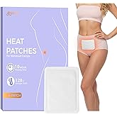 Portable Menstrual Pain Relief Heat Patch, Adhesive Heat Patches for Period Cramps and Backache Relief, Disposable Air Activated Body Warmers - Up to 10 Hours
