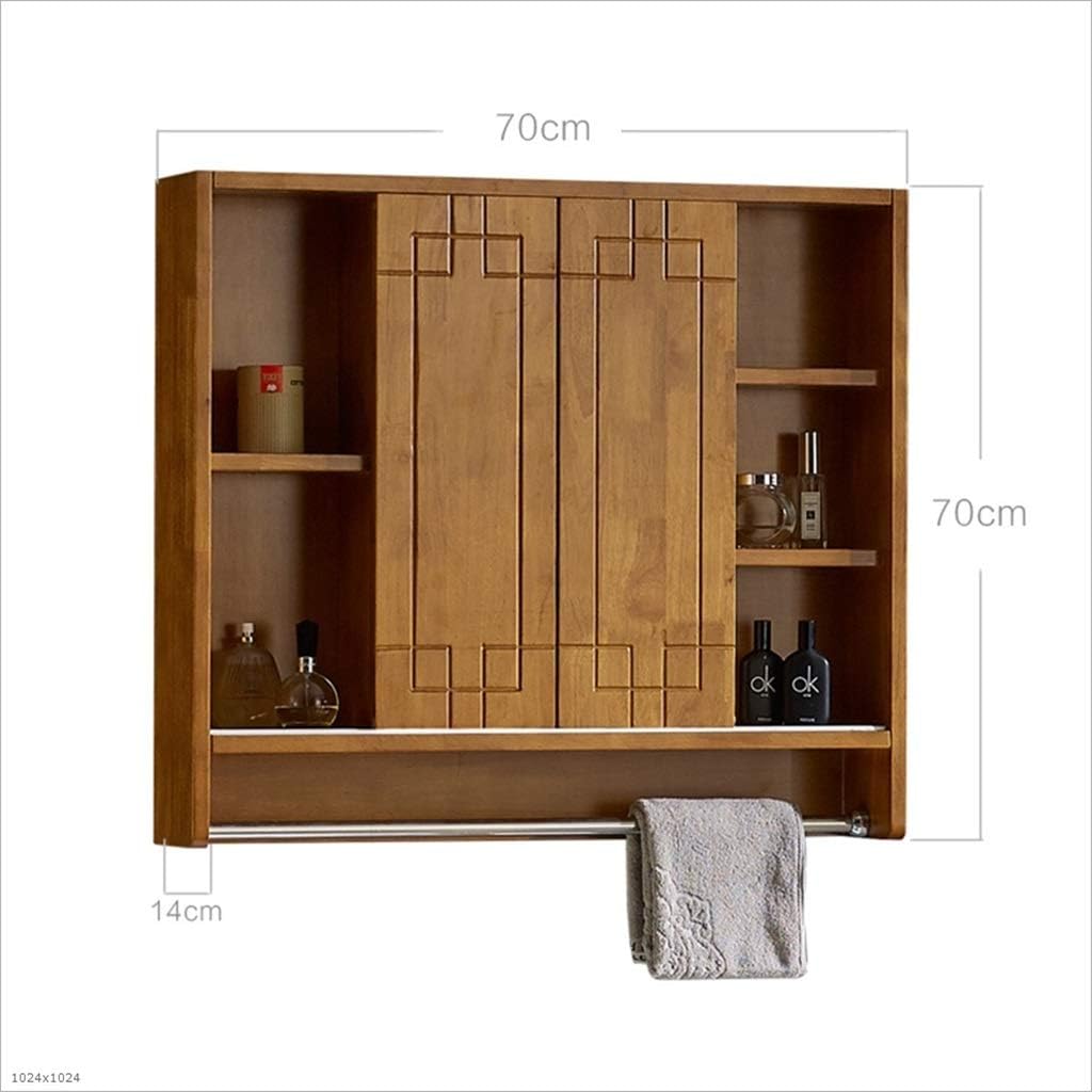 Medicine Cabinets Bathroom Medicine Cabinet Large Capacity Bathroom Mirror Cabinet Hidden High Definition Mirror Medicine Cabinetshome Medicine Cabinet Color Brown Size 70 70 14cm Amazon Co Uk Kitchen Home