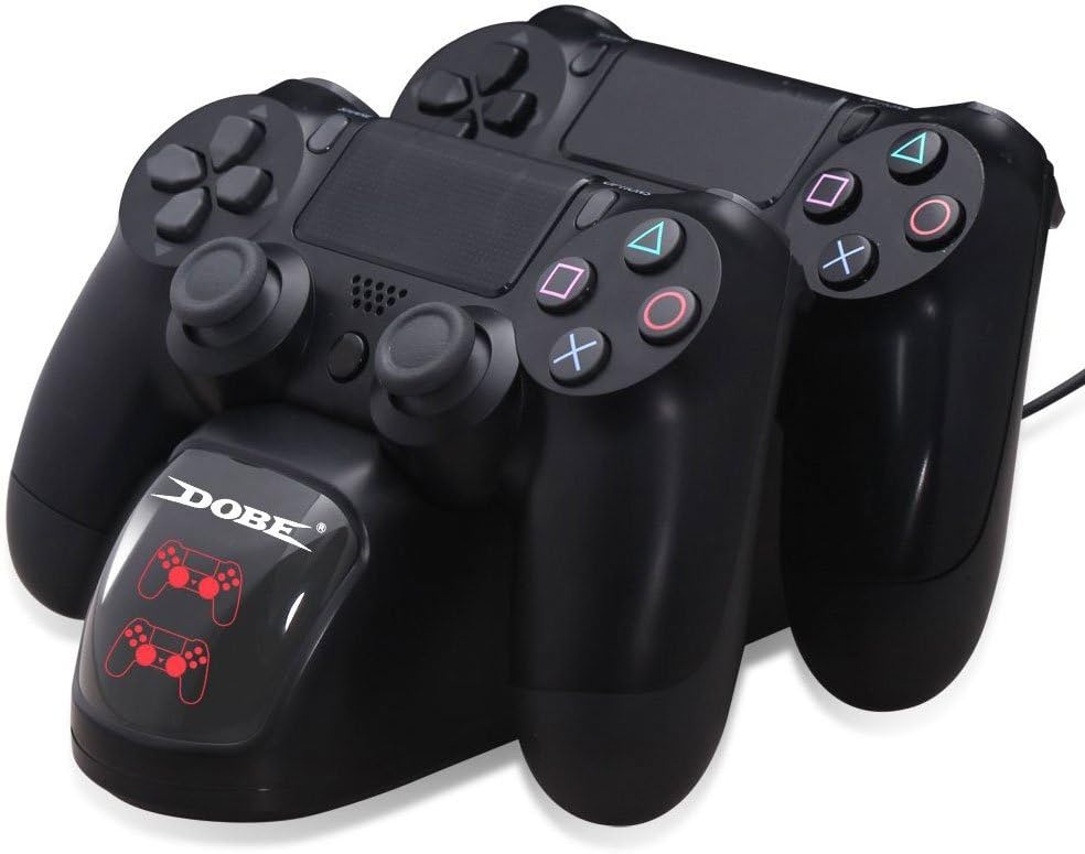 ElecGear PS4 Controller Dual Charging Station, USB Charger Dock Display Stand with LED Indicator for PlayStation 4 Wireless Controller
