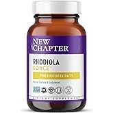 New Chapter Rhodiola Force 300mg with Potent Vegan Rhodiola for Mental Focus & Stamina, Endurance + Mood Support + Stress Adaptogen + Non-GMO Ingredients - 30 Count