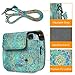 Fintie Protective Case for Fujifilm Instax Mini 8 Mini 8+ Mini 9 Instant Camera - Premium Vegan Leather Bag Cover with Removable Strap, Shades of Blue