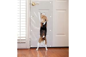 The Original LAMINET Deluxe Dog Scratch Shield - Protect Your Doors & Walls with Our Deluxe Heavy-Duty Flexible Plastic Dog Scratch Shield - (36L x 16W - INCHES)