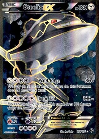 Pokemon Steelix Ex 108114 Xy Steam Siege Holo