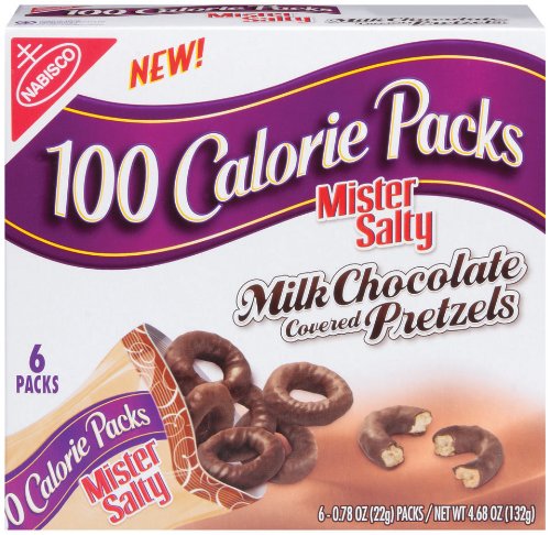 100 Calorie Packs Mr. Salty Chocolate Covered Pretzels, 4.68-Ounce