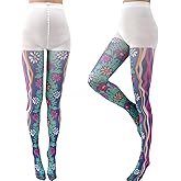 Sahabowi Women Tights, Opaque High Waist Pantyhose, Vintage Control Top Stockings