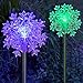 Christmas Decoration Snowflakes Color Changing Solar Powered Holiday Garden Stake Lights Outdoor Decoration Lawn Patio Deck Yard Decor