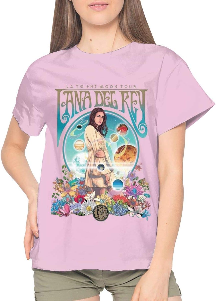 Lana Del Rey Women Cotton Unique Daily Wear Short Sleeve T Shirt