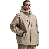 GSOU SNOW Snowboard Jacket Men Baggy Ski Jacket Waterproof Snow Coat Insulated Hooded Clothes for Winter Outdoor