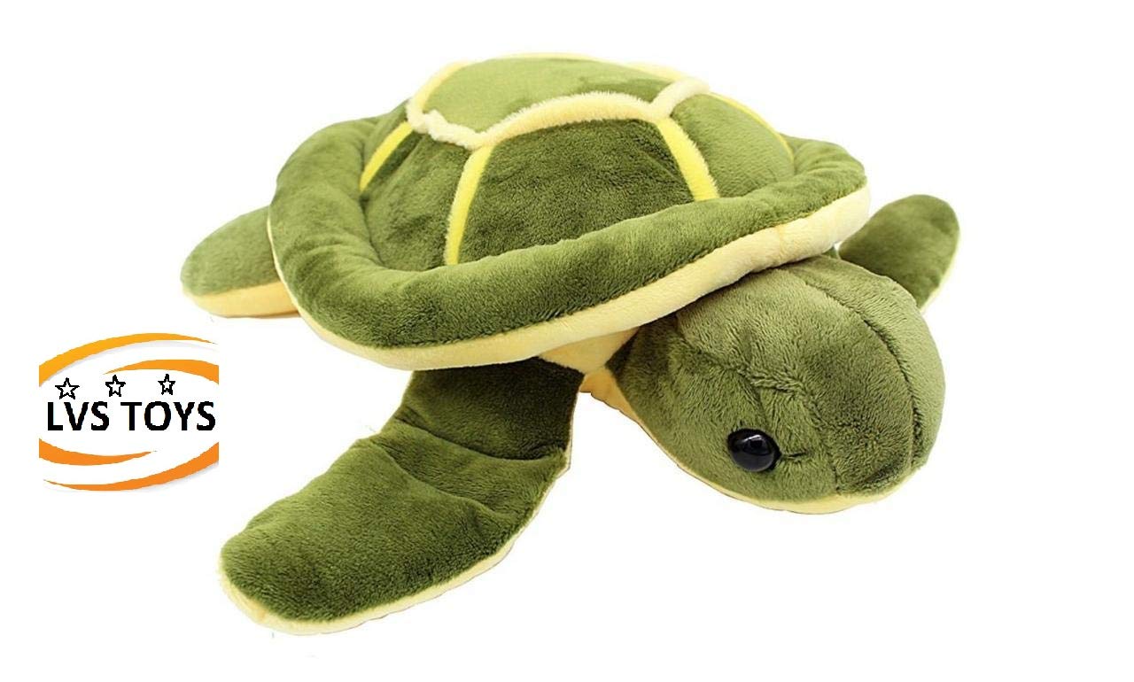 Buy LVS Toys Tortoise Fur Cloth Soft Toy Turtle, 30cm (Green & Yellow) Online at Low Prices in