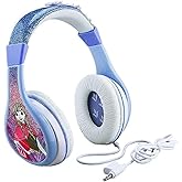 Frozen 2 Kids Headphones, Adjustable Headband, Stereo Sound, 3.5Mm Jack, Wired Headphones for Kids, Tangle-Free, Volume Contr