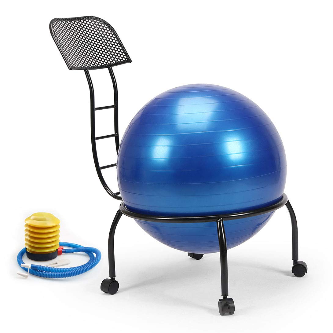 Funmall Adjustable Balance Ball Chair Fitness Stability