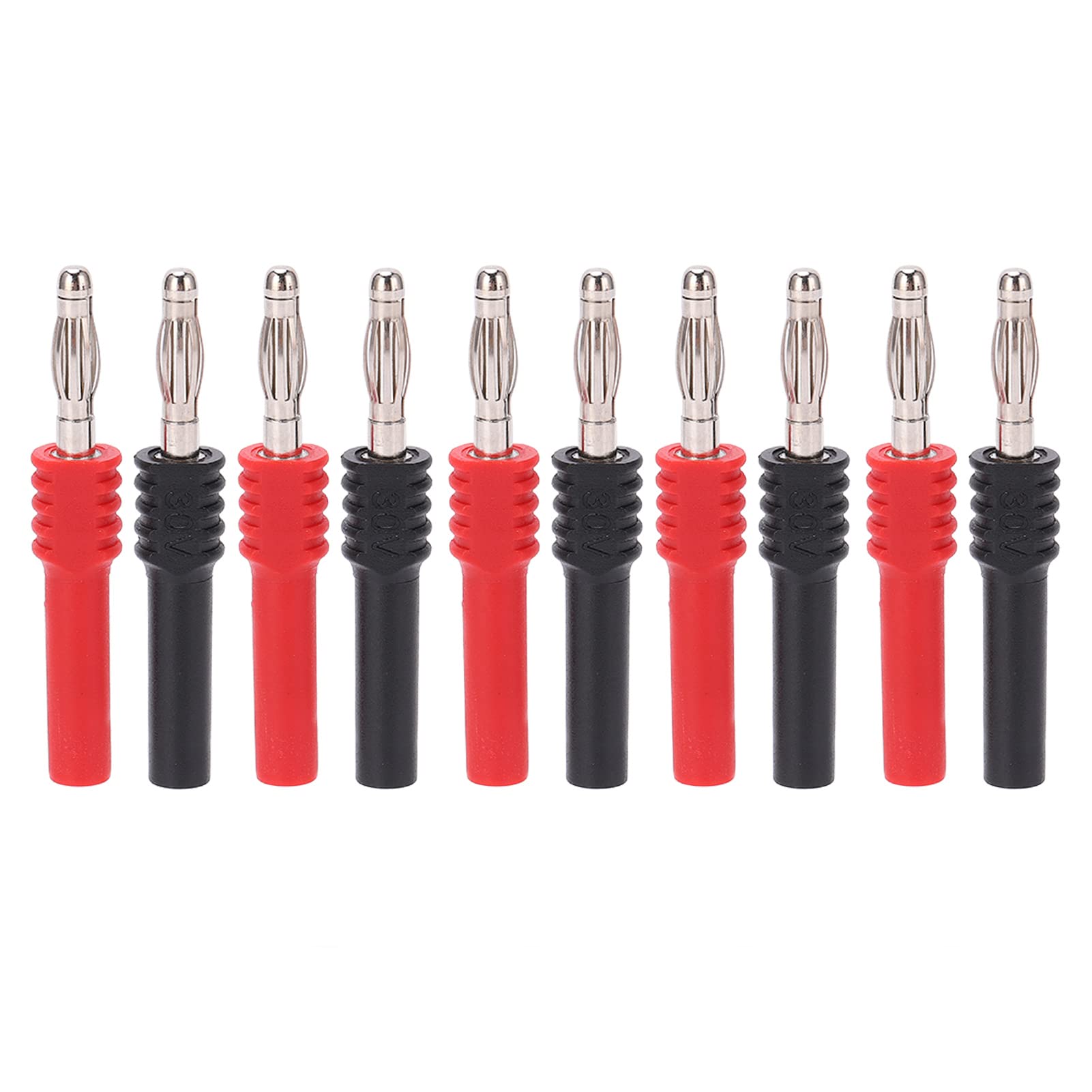 10pcs Banana Plug Connector 4mm Male to 2mm Female Insulated Banana Socket Jack Connector for Multimeter Test Leads Electrical Testing