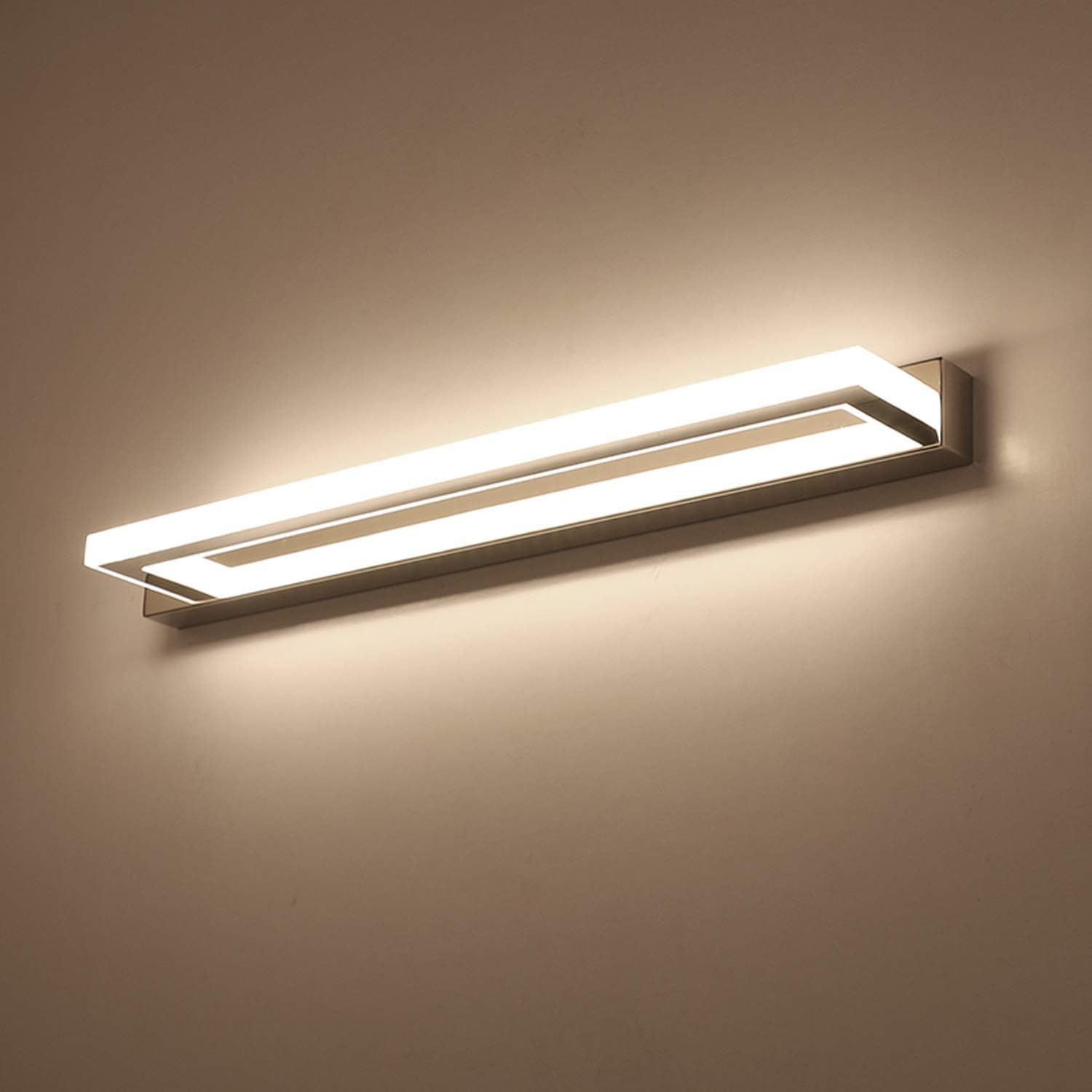 ECOBRT Bathroom Wall Lights 9W 42CM Long, Modern LED Mirror Lights Over Mirror Lighting Fixtures 4000K