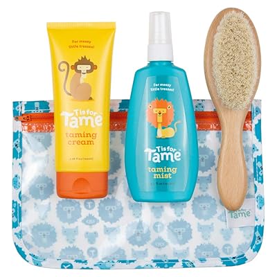 Buy T Is For Tame Taming Spray Matte Cream With Soft Bristle Brush All Natural Hair Grooming Kit For Babies Toddlers Kids Organic Coconut Oil Jojoba