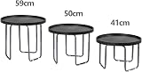 simpahome Multi-Purpose Round Utility Table - Black, Height Adjustable view 3