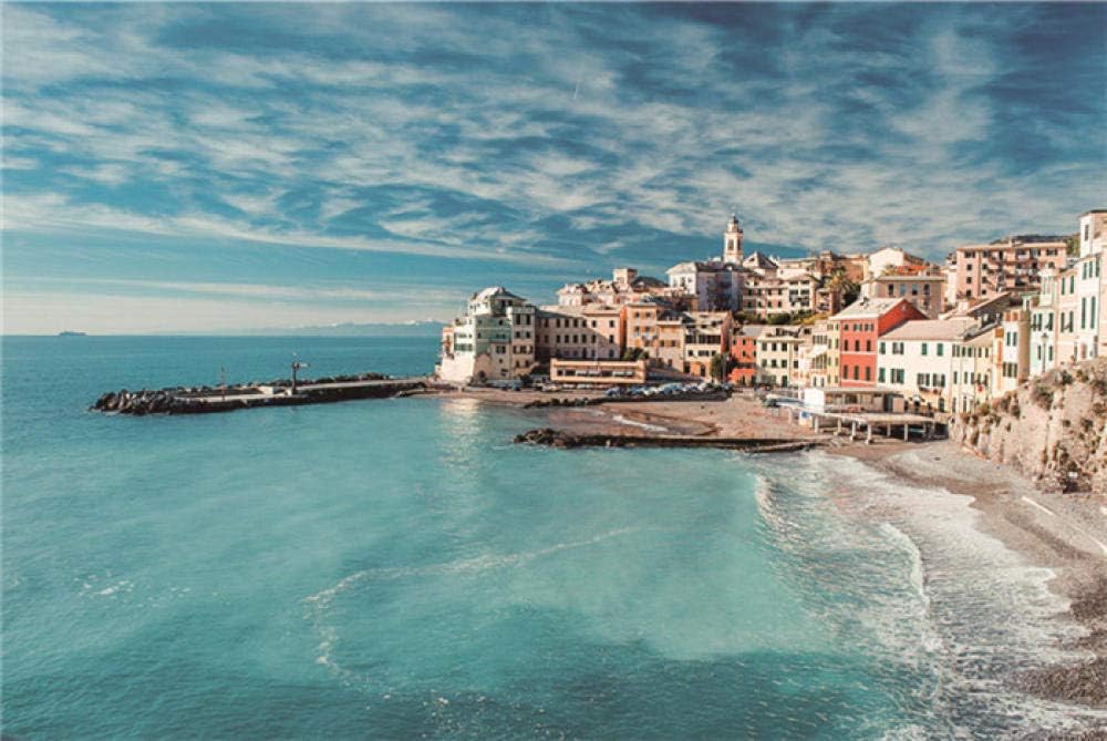 Jigsaw Puzzle Blue water city of italy 1000 Piece Wooden Puzzle Adults Puzzles Art DIY Leisure Game Fun Toy Suitable Family Friends