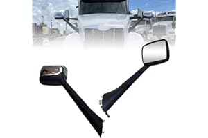 Fit for Peterbilt 579 2022+ Hood Mirror Chrome Assembly with Heater Right Passenger Side RH