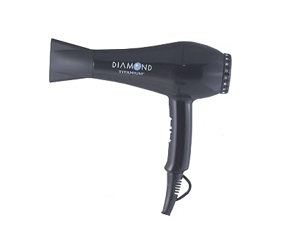 Babyliss Pro babdtb5586 Diamond titanium 1900-watt ionic Hair dryer, Black (074108206145)