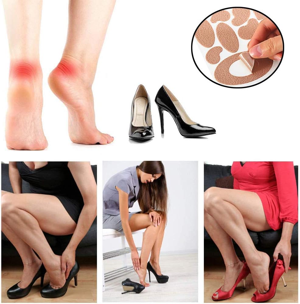 165 Pieces Moleskin for feet blisters Moleskin Tape Anti-wear Heels Stickers Blister Prevention Pads for shoes hiking 11 Shapes 15sets: Health & Personal Care