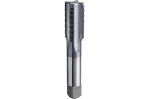 HARFINGTON 1"-16 UNS Thread Tap 6542 Cobalt High-Speed Steel TiCN Coated Plug Tap Right Hand Flat Head 4 Straight Flutes Scre