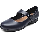 DREAM PAIRS Womens Ballet Mary Jane Flats, Comfortable Business Office Dress Shoes for Women Dressy and Work with Ankle Strap