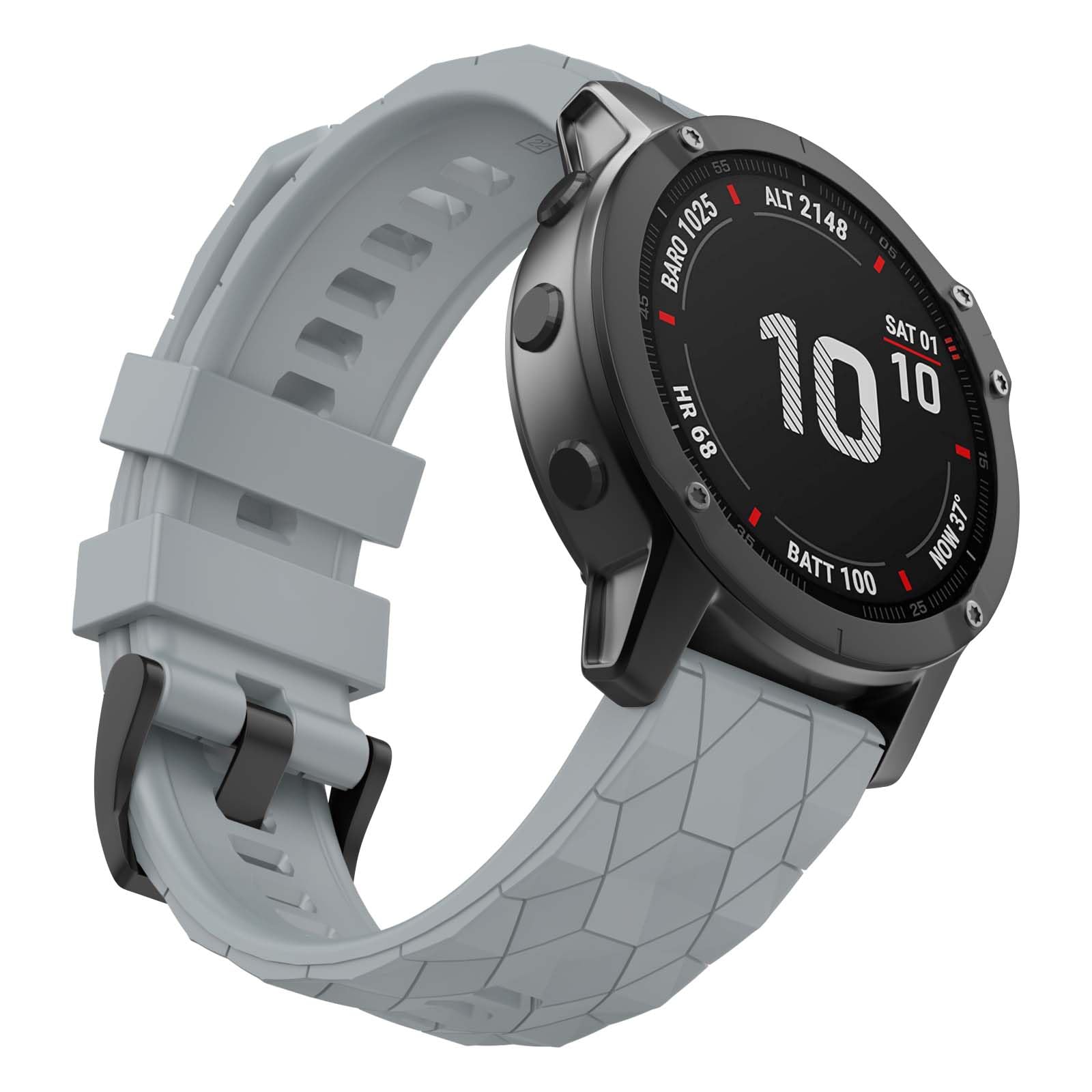 MYSNBKN Fenix 7 Strap 22mm Silicone bands for Fenix 5/Fenix 5 Plus/Fenix 6/Fenix 6 Pro/Fenix 7/Fenix 8 47mm/Forerunner 935/Forerunner 945/Approach S60/Quatix 5/EPIX/EPIX 2(Quick Fit)