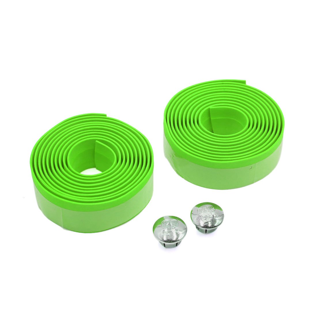sourcing map 2pcs Green Foam Anti Slip Handlebar Tape Bar Grip Wrap for Bike