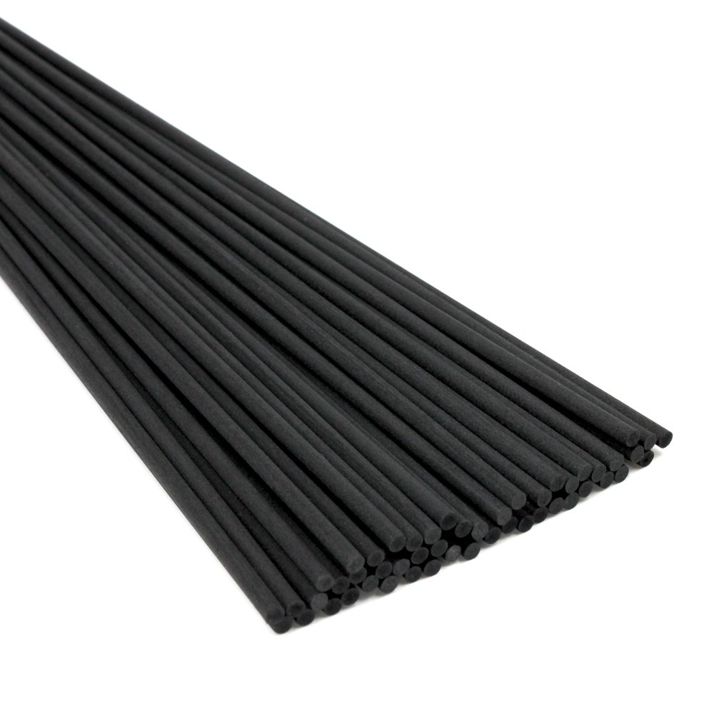 Frandy House Reed Diffuser Sticks Fiber Sticks for Replacement Diffuser Reeds 30pcs, 12 x0.12 inches (Black)