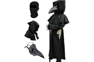 Raxwalker Plague Bird Beak Doctor Mask Steampunk Halloween Costumes Cosplay for Teenagers Props, Outfit for Spooky Fun
